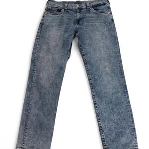 True Religion Geno Relaxed Light Blue Straight Jeans